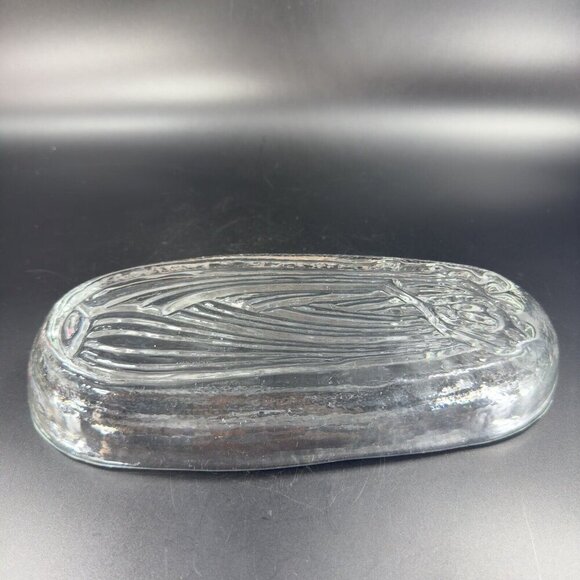 Pilgrim Glass Condiment Relish Serving Dish Tray Celery Clear Heavy Dish - Picture 8 of 12